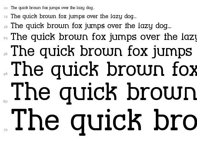 Street Corner Slab font waterfall